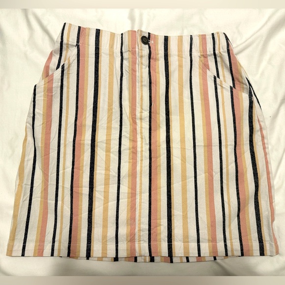 Hollister Dresses & Skirts - Hollister Striped Ultra High Rise Skirt Size XS Extra Small